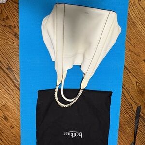 Botkier Cream Leather Shoulder Bag